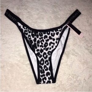 Victoria’s Secret Brazilian Leopard Print Bikini Bottom
